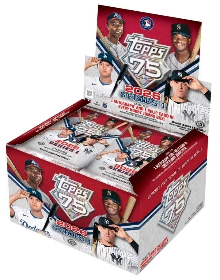 2026 TOPPS SERIES 1 S1 BASEBALL - FACTORY SEALED - JUMBO BOX -